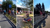 Seniorit tekevät parkouria Oulunsalossa.