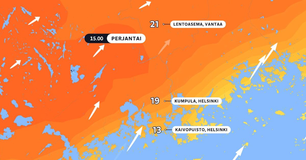 Vappuna on jopa kesäisen lämmintä, mutta Kaivopuistoon kannattaa pukeutua paksummin