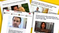 Klipp från danska tidningar visar nyhetsrubriker om den omstridda läkaren. "Omstridd läkare får fortsätta med omskärelse av barn", "Beryktad omskärelseläkare blir plötsligt stoppad" "Nu vill styrelsen igen försöka stoppa beryktade läkaren" och "Kvinna vanställd efter behandling hos omstridd kirurg"
