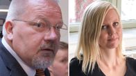 Johan Bäckman vasemmalla ja oikealla Jessikka Aro.