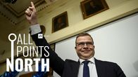 Petteri Orpo juhlii vaalivoittoa.