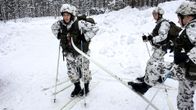Kainuun prikaatin varusmiehiä hiihtoharjoituksissa helmikuussa 2018.