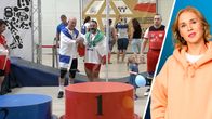 Kuvakombo: vasemmalla kuvakaappaus videolta, jossa iranilainen ja israelilainen urheilija kättelevät ja oikealla toimittaja Sara Salmi.