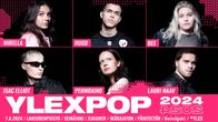 YleXPopin artisteista kollaasi: Mirella, Hugo, Bee, Isac Elliot, Pehmoaino, Lauri Haav.