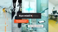 Kuvakollaasi, jossa kuvia: terveyskeskuksesta, kadulta, kotoa ja vastaanotolta. Kuvan keskellä tekstiplanssi jossa lukee: Kun mieli horjuu.
