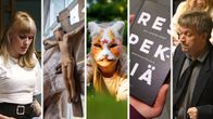Kuvakollaasissa näkyy ristiinnaulittu Jeesus-patsas, aurinkoisen taustan edessä oleva nainen ja kirja, jonka kannessa lukee "RESPEKTIÄ". Mukana myös Therian-asuinen lapsi. 