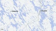 Karttagrafiikka jossa merkitty Vesanto ja Kuopio.