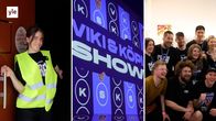 Kolmen kuvan kollaasi Viki ja Köpi Showän tapahtumasta.