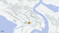 Lieksan kartta, jossa näkyy Pielisen tie, Korpi-jaakonkatu ja kantatie 73.