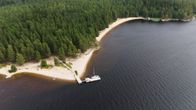 Ilmakuvaa Hietasalon saaresta Kuopiossa.