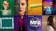 Yle Radio 1:n ohjelmakuvia, kollaasi.