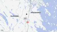 Kartta, jossa datakeskushankkeen sijantipaikka VT 5:n ja kantatie 553:n välissä. Kartalla näkyvät myös Kuopion Kurkimäen ja Hiltulanlahden sijainnit.