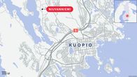 Kuopion kartta, johon merkitty Niuvanniemen sairaala.