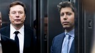 Elon Musk ja Sam Altman kollaasissa.