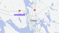 Kartta, johon merkitty Koljonvirran Kartanon sijainti Iisalmessa.