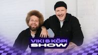 Ville "Viki" Eerikkilä ja Juuso "Köpi" Kallio sekä show'n logografiikka.