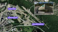 Kartalla näkyy Loistekuja, Sarastuskaari ja Neulaniementie. Areenalle pääsee nyt esimerkiksi Loistekadun kautta.
