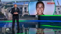 A photo of Alexander Stubb in a studio on a Russian TV programme, with a presenter stood in front of the screen.