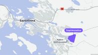 Kartta näyttää Savonlinnaan suunnitellun datakeskuksen sopimusalueen.