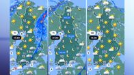 Lähipäivien sääennustekartat.