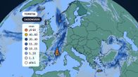 Euroopan sademäärät.