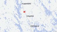Kartta, johon merkitty Lapinlahti, Alapitkä ja Siilinjärvi.