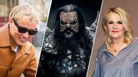 Kolmeen osaan jaetussa kuvassa vasemmalta oikealle Jaakko Parkkali, Mr. Lordi ja Miitta Sorvali.