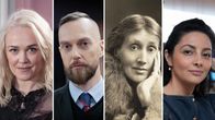 Kirjamessujen kirjailijoita rivissä