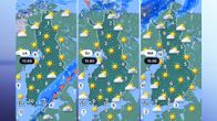 Lähipäivien sääennustekartat.