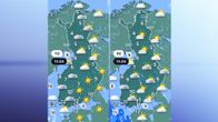 Torstain ja perjantain sääkartat.