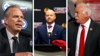 Chicago Blackhawksin, Florida Panthersin ja Winnipeg Jetsin johtohenkilöstöä.
