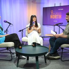 A still image from the podcast All Points North. 