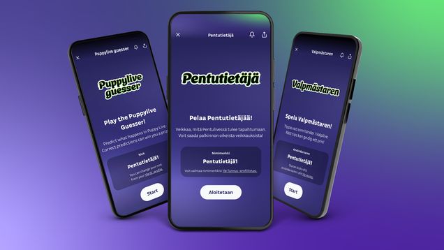 Kuva Pentutietäjä-pelistä