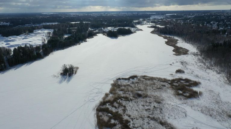 Pukinjärvi ilmasta käsin, Vaasa.