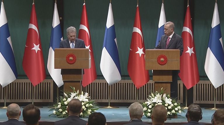 Presidenttien tiedotustilaisuus Ankarassa 17.3.