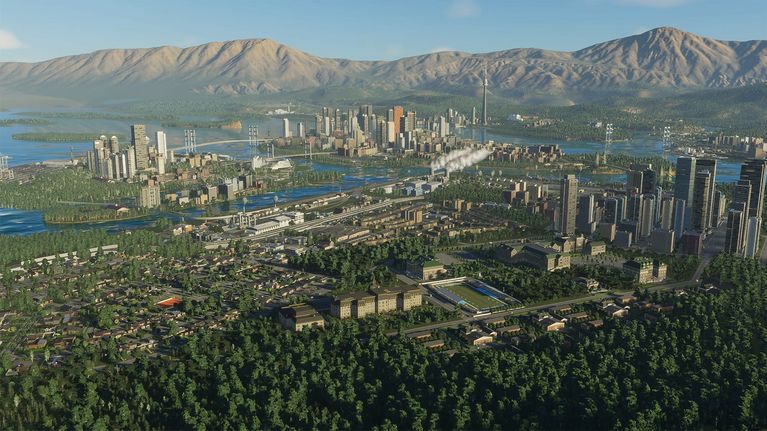 Ruutukaappaus Colossar Orderin pelistä Cities Skylines 2.
