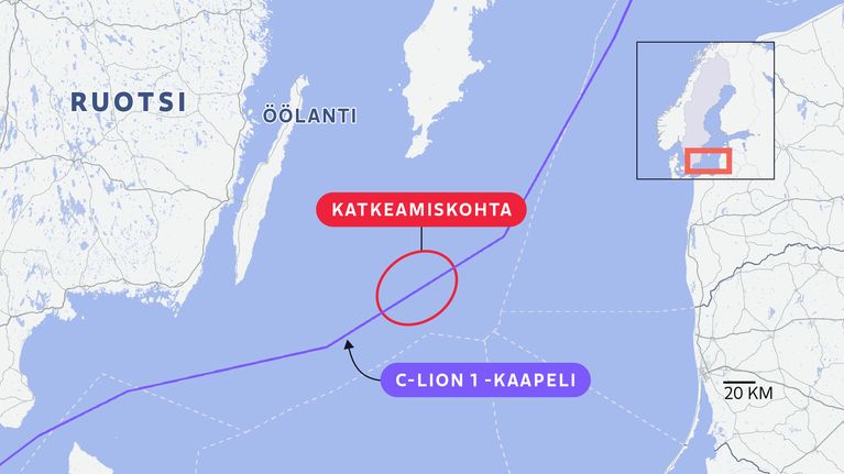 Traficom Ylelle: Suomen ja Saksan välinen merikaapeli on katkennut ...