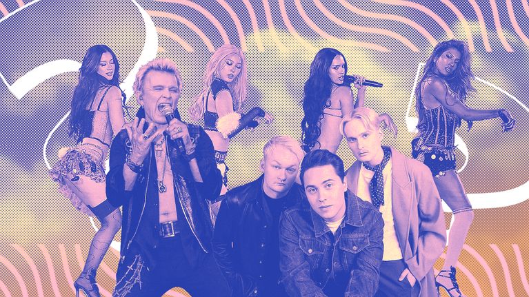Katseye, Billy Idol ja Kuumaa musavisan grafiikan edessä.