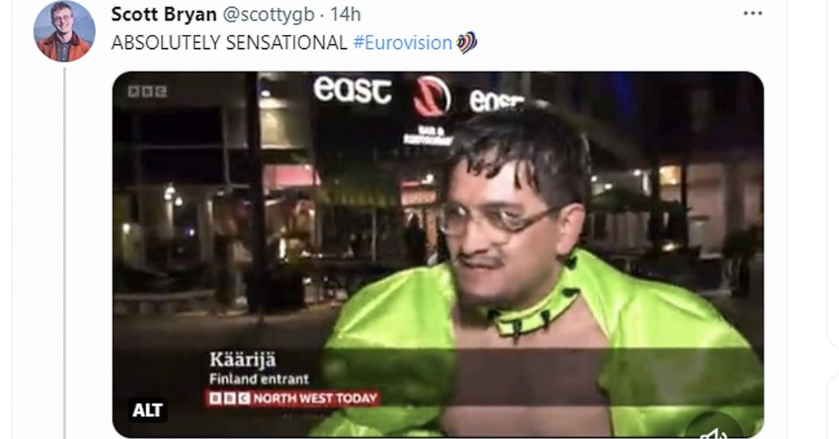 BBC mistakes bolero-clad Käärijä fan as Käärijä