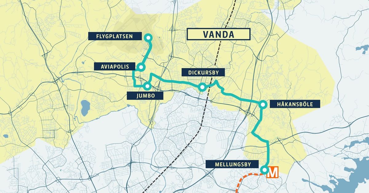 Vanda får ljusgröna och snabba spårvagnar – men finansiering från ...