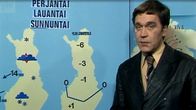 Martti Mäkelä ennustaa pyhäinpäiväviikonlopun säätä (1981).