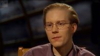 Pekka Himanen Maarit Tastulan haastattelussa vuonna 1994.