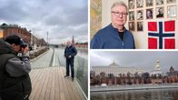Kuvia Moskovasta: Ylen kirjeenvaihtaja Mika Hentunen, Norjan NRK:n kirjeenvaihtaja Jan Kruse ja Kremlin suuri palatsi.