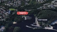 Tontti sijaitsee Itkonniemellä.