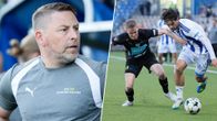 Jimmy Wargh och spelare från IFK Mariehamn och HJK i collage.