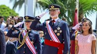 Prinsessa Leonor, kuningas Felipe VI ja kuningatar Letizia. 