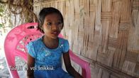 Lapsi muslimien pakolaisleirillä Myanmarissa.