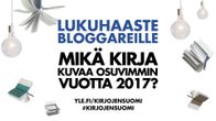 Lukuhaaste bloggareille: mikä kirja kuvaa parhaiten vuotta 2017?