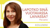 Kuva Piia Leinosta ja teksti: Lapotko sinä vuotavassa laivassa?