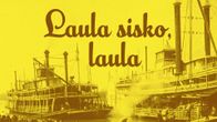 Teoskuvassa vanha höyrylaiva ja paljon väkeä